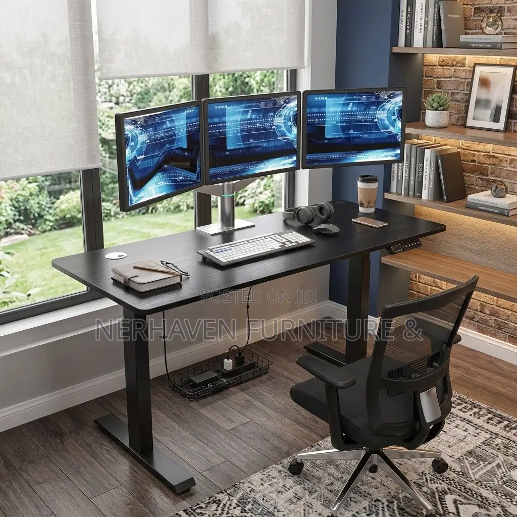 1.4m Electric Standing Desk – Height Adjustable Executive Office Desk