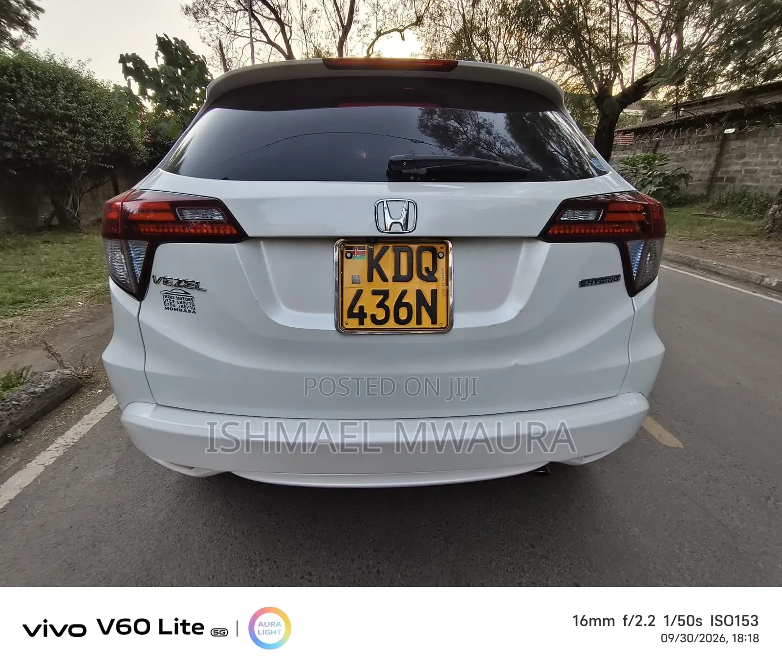 Honda Vezel 1.5 Hybrid 2WD 2017 White
