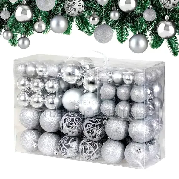 100 PCS Christmas Tree Decor Balls Set