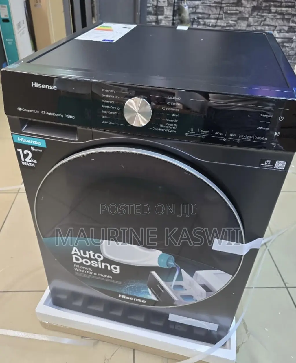 Hisense Wash Dry 12/8kg Wd5i1245bb -Silver