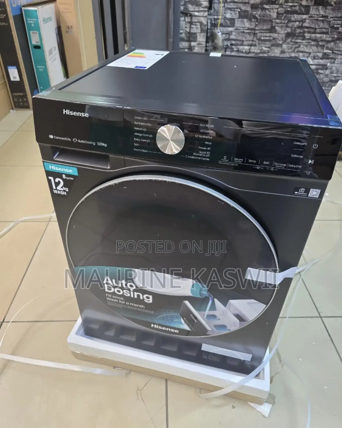 Hisense Wash Dry 12/8kg Wd5i1245bb -Silver