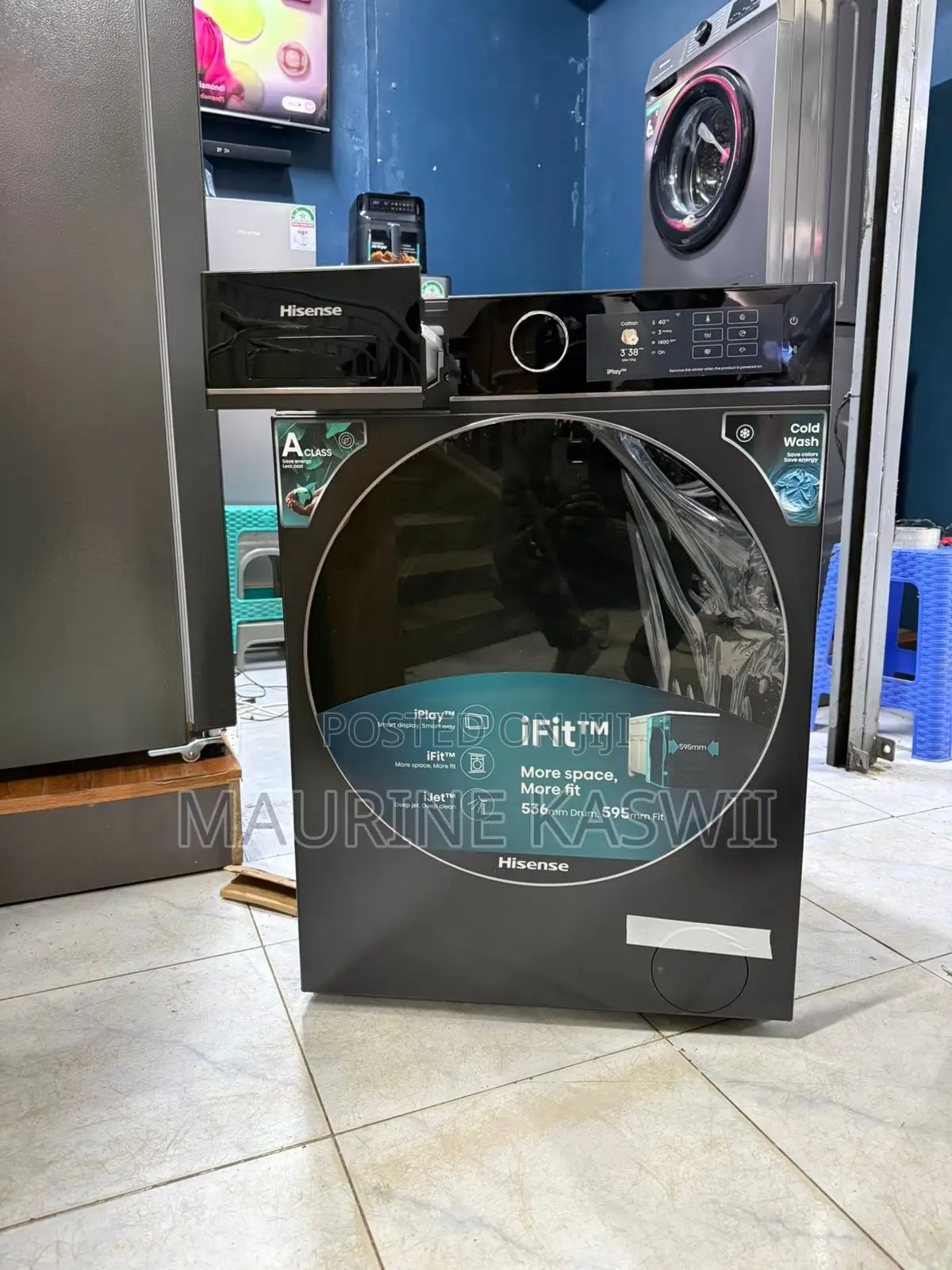 Hisense Wd5i1245bb 12/8 Kg Washer Dryer Ifit Space Smart Technology