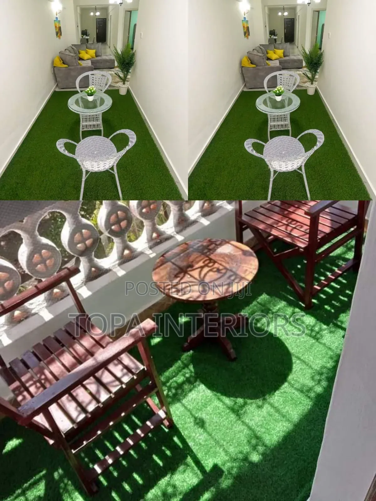 10mm Short Grass Artificial Outdoor Rugs Balcony Grass Carpets