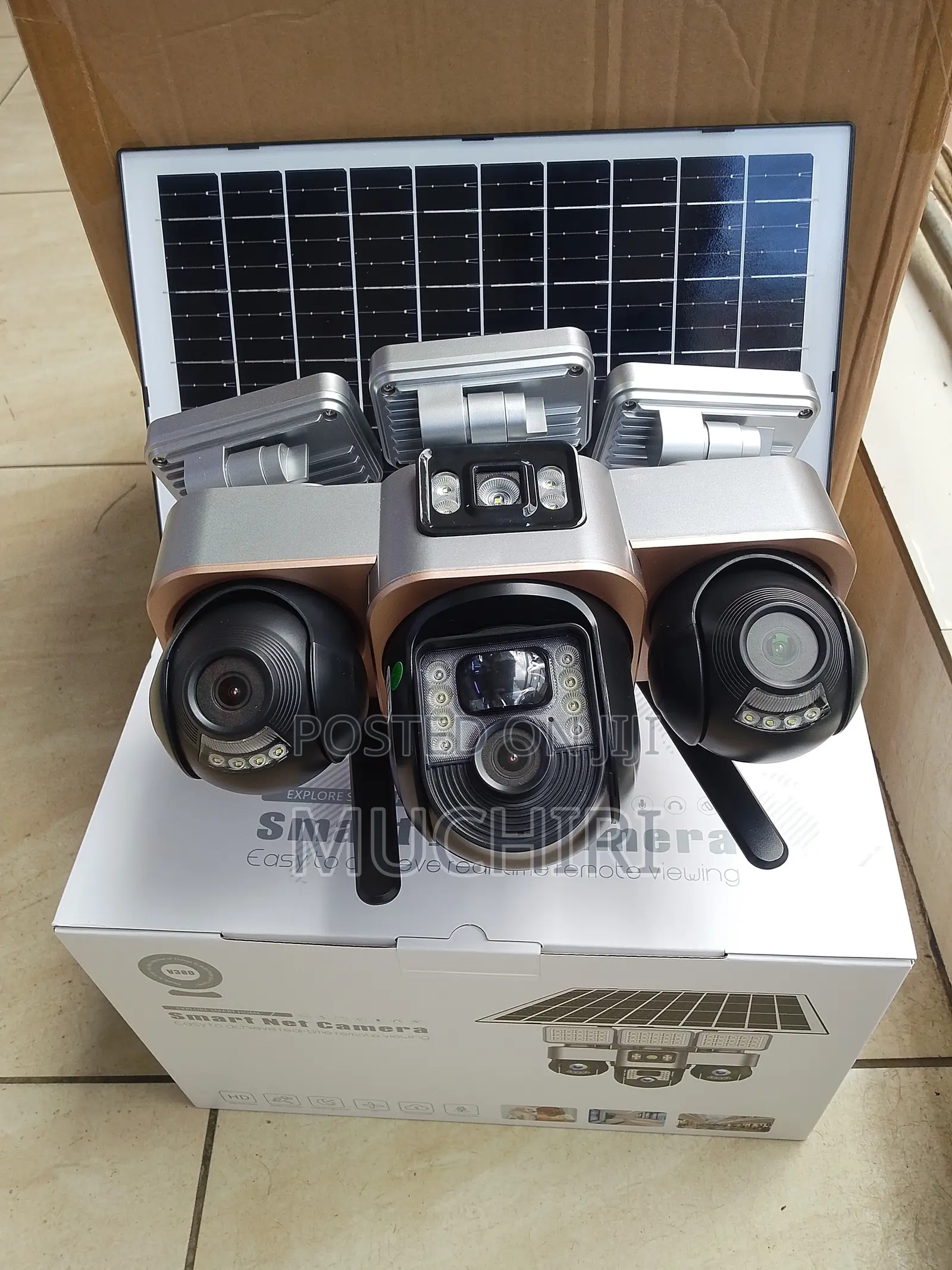 V380 Vts30 3ptz 6mp CCTV Camera With Floodlights