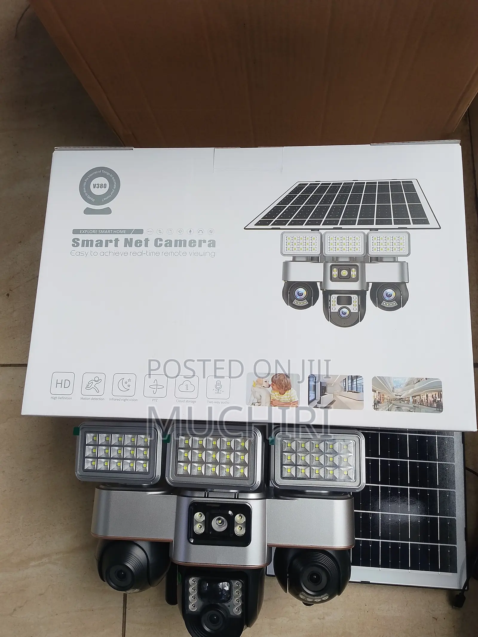 VTS 30 Triple Lens 4g Solar Powered Camera CCTV Camera With LED Lights