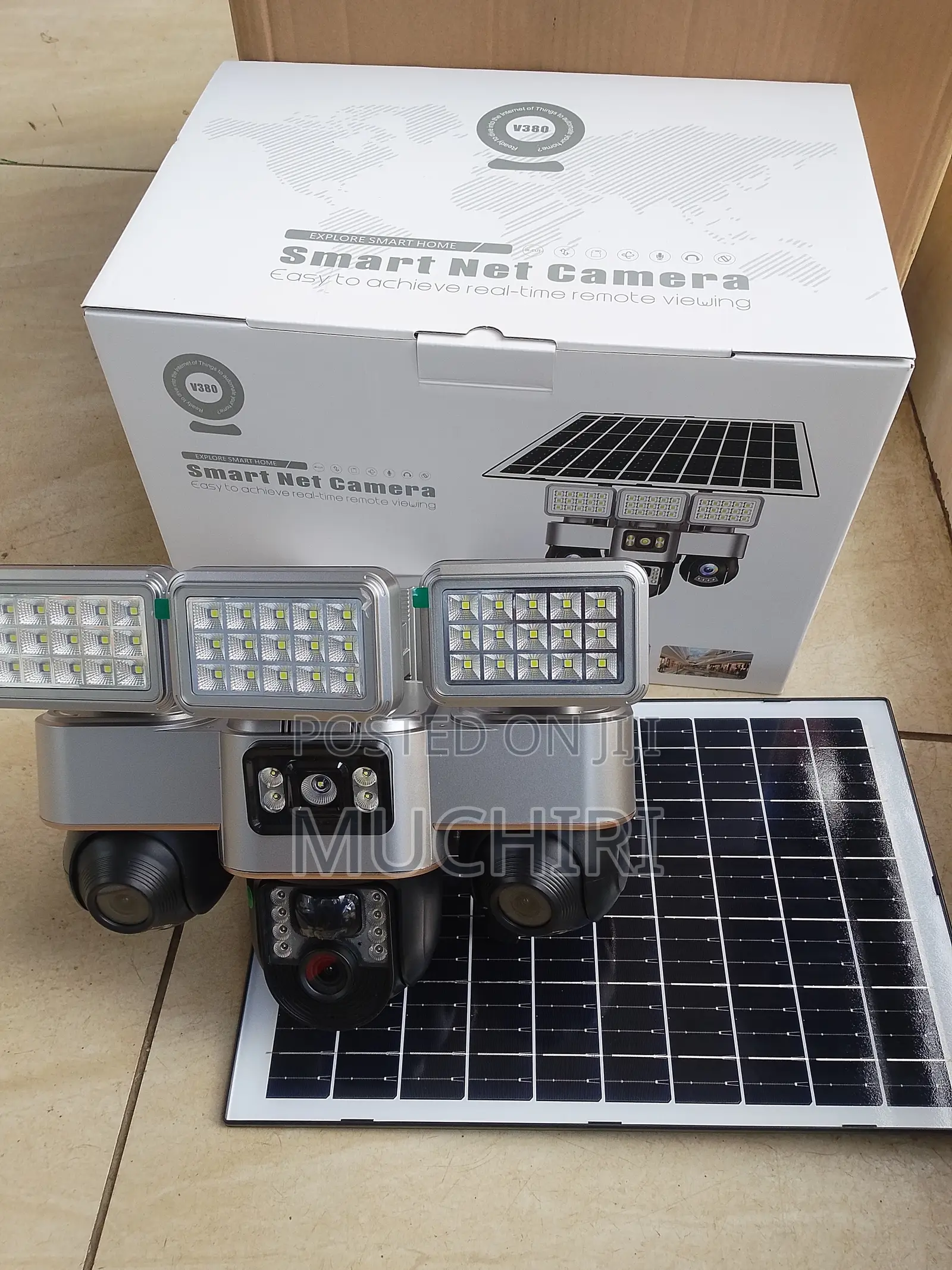 Quality V380 VTS30 3 Lens 3PTZ Wifi Solar CCTV