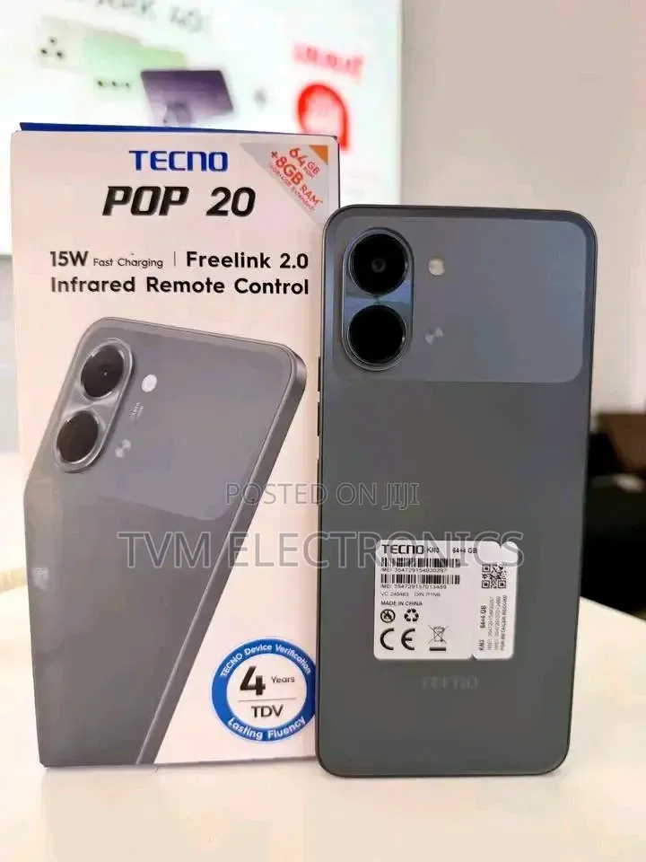 Tecno Pop 20 128 GB Black