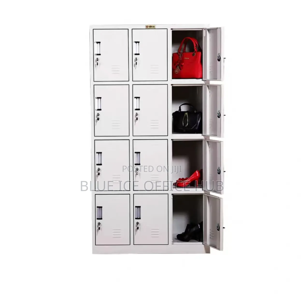 12 Door Metal Office Locker Cabinet With Locks
