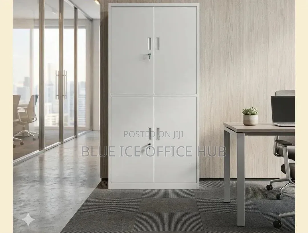 4 Door Steel Office Storage Cabinet – Lockable Document Cabinet