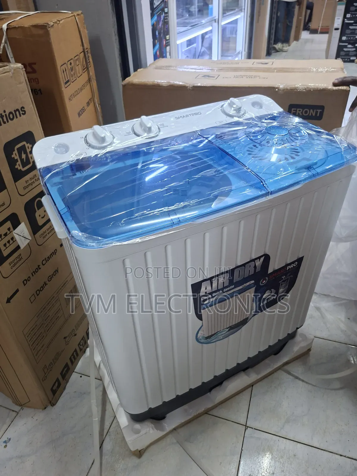 Smartpro 8kg Twin Tub Washing Machine – Wash Spin SWM-08tt