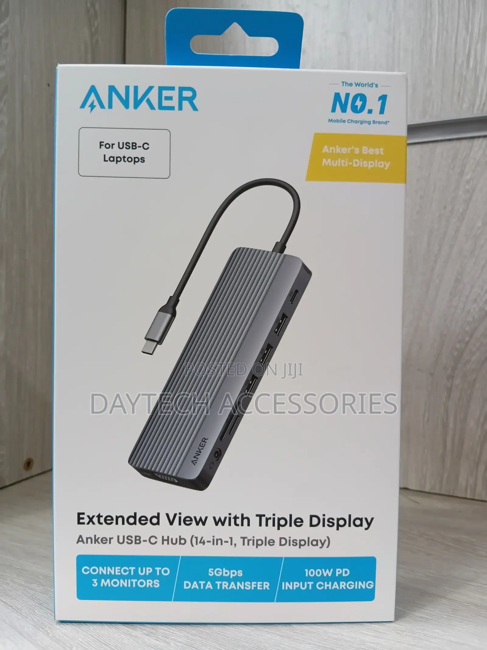 Anker USB-C Hub (14-in-1, Triple Display) (A8389) Docking Station