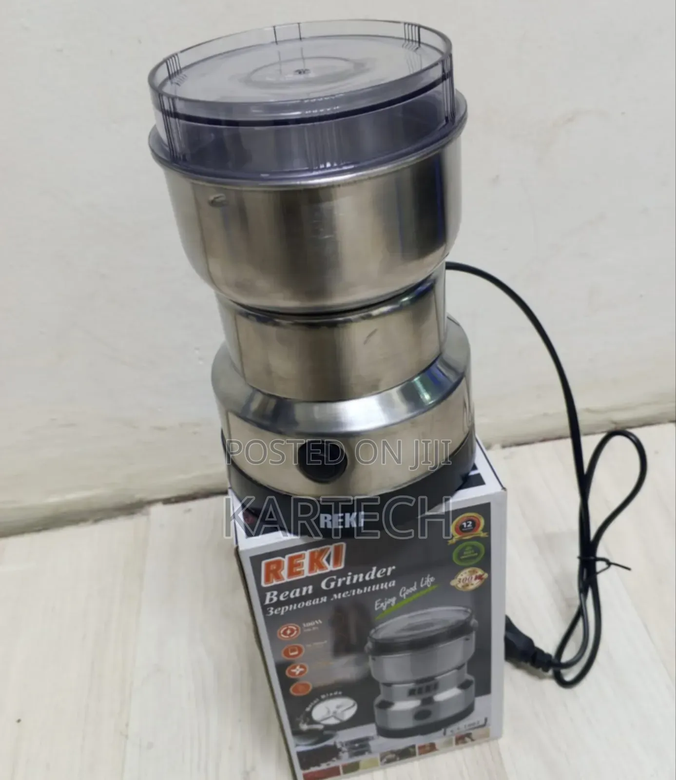 REKI CS-1001 300W Stainless Steel Bean Grinder