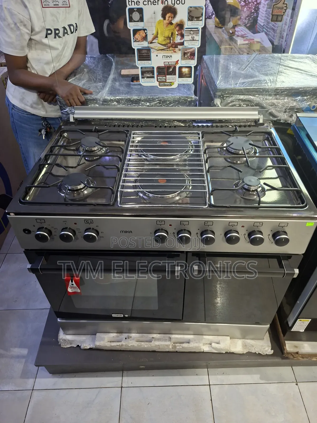 Mika 60*90 4gas + 2electric Standing Cooker (MST9042EG4SB)