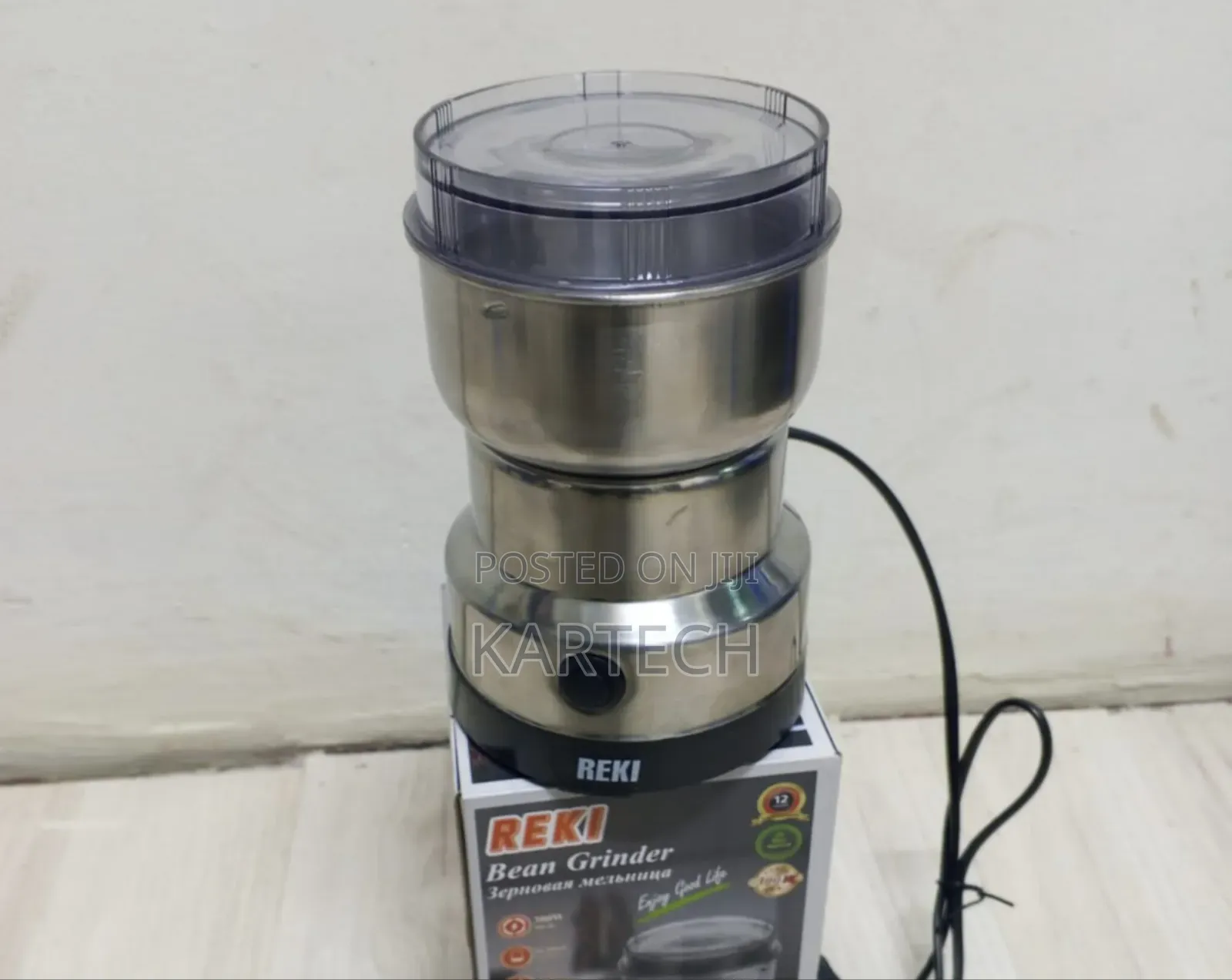 REKI CS-1001 300W Stainless Steel Electric Coffee Spice Grinder