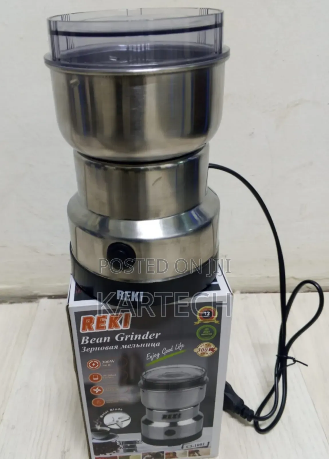 REKI Stainless Steel Multi-Purpose Bean, Coffee,spice Food Grinder