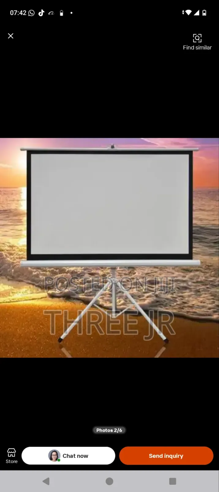 Tripod Projection in Large Stock