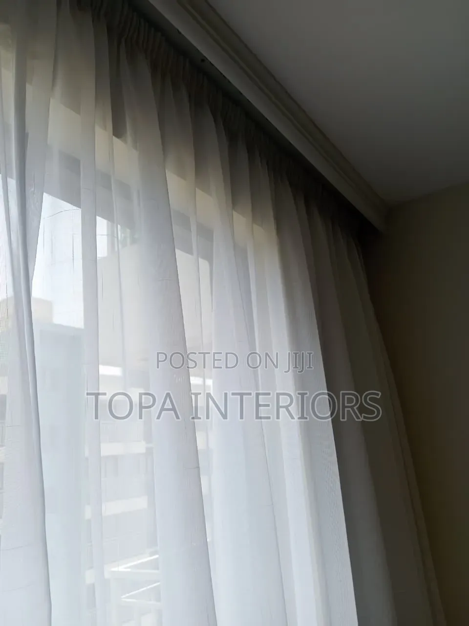 White Transparent Curtain Sheers
