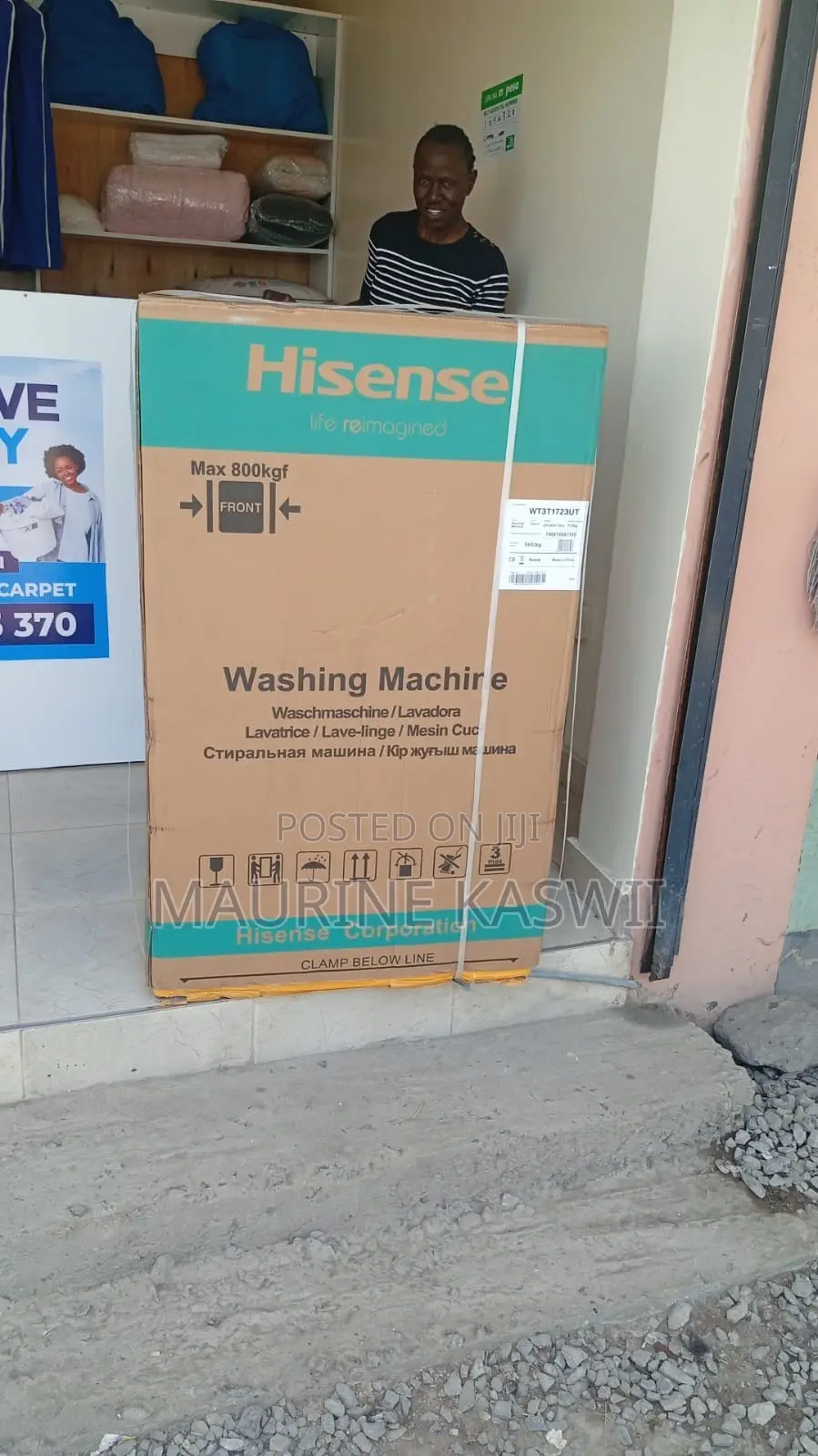 Hisense 17kg Top Load Single Tub Commercial Washer-Wt3t1723ut