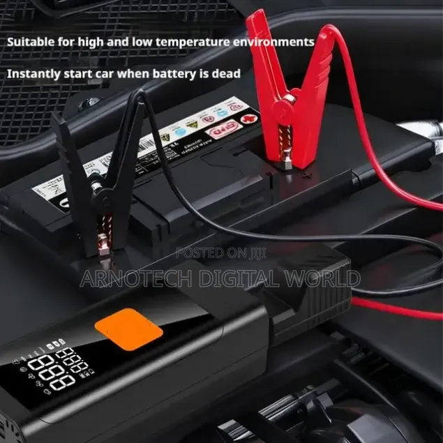 Cordless Tyre Inflator Air Compressor With Car Jump Starter
