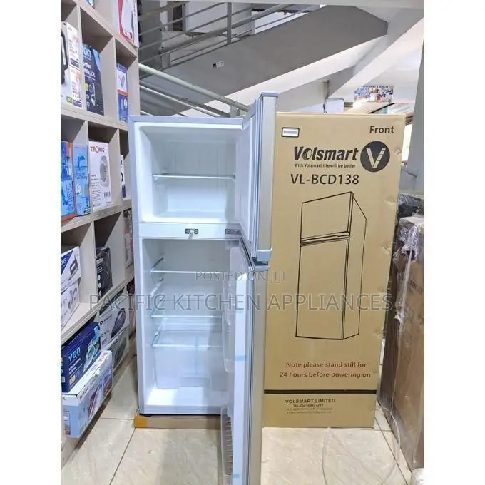VOLSMART VL-BCD210 Double Door Energy Saver Top Mounted Freezer 210l