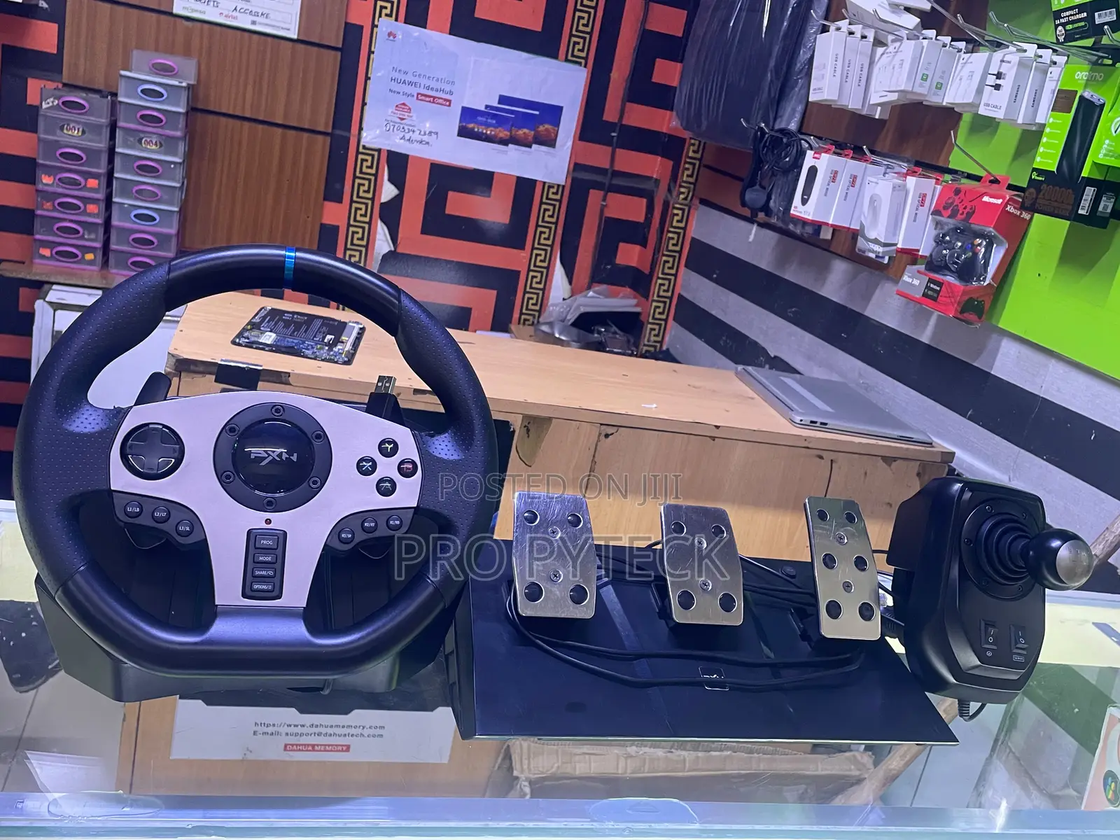 PXN Racing Wheel – Steering Wheel + Pedals | PS4/PS5/PC/Xbox