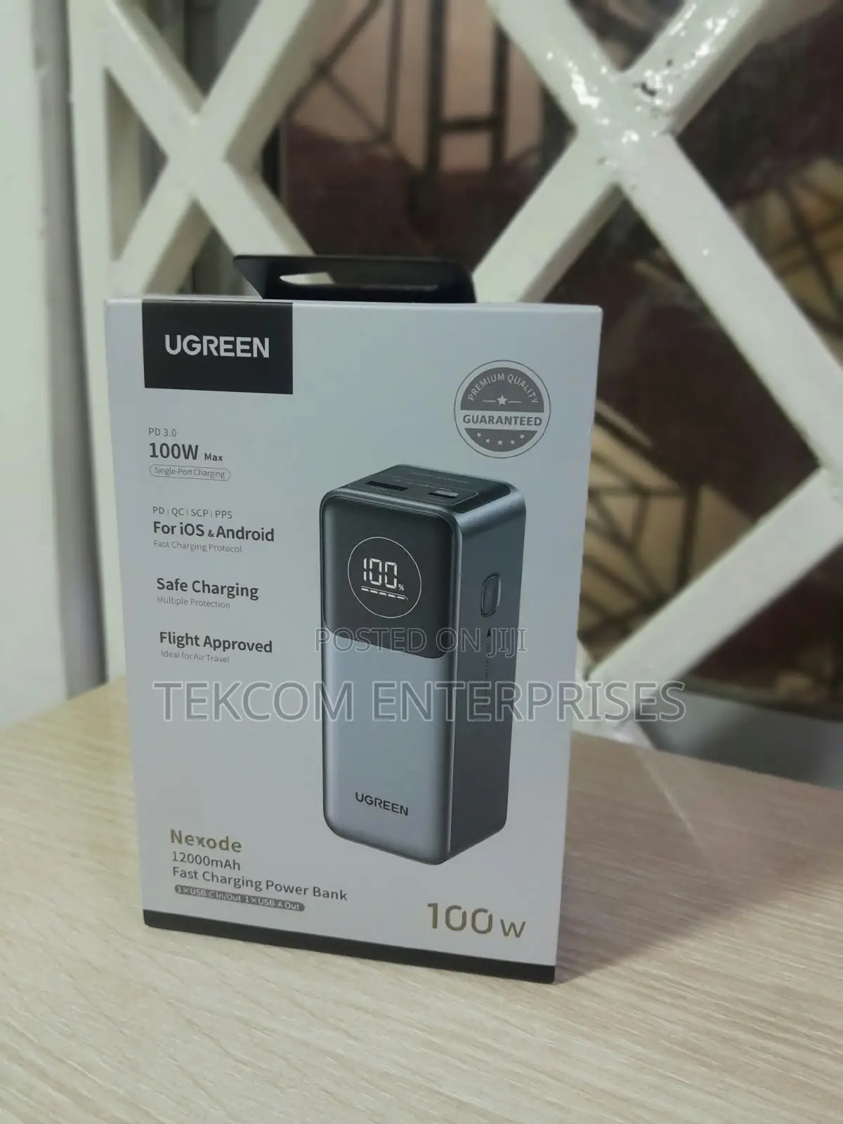 UGREEN 12000mAh 100W Fast Charging Power Bank - PB724