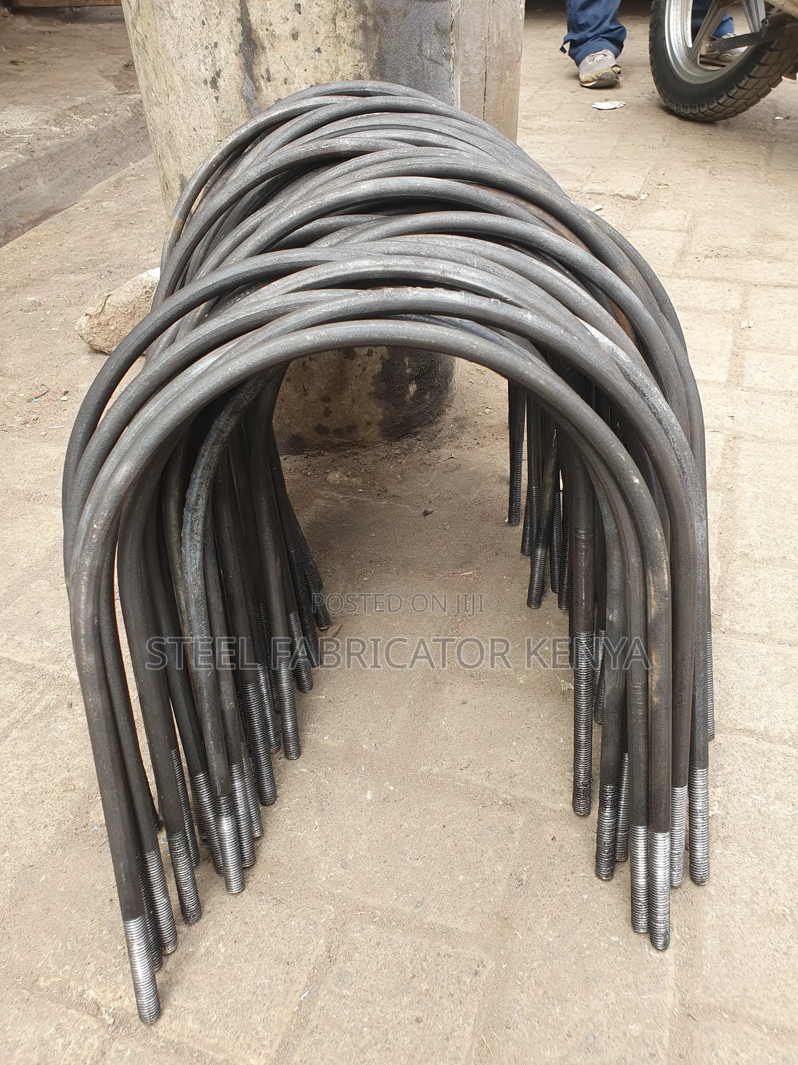 U-Bolt M12 × 800 Mm Galvanized – Pipe Mounting