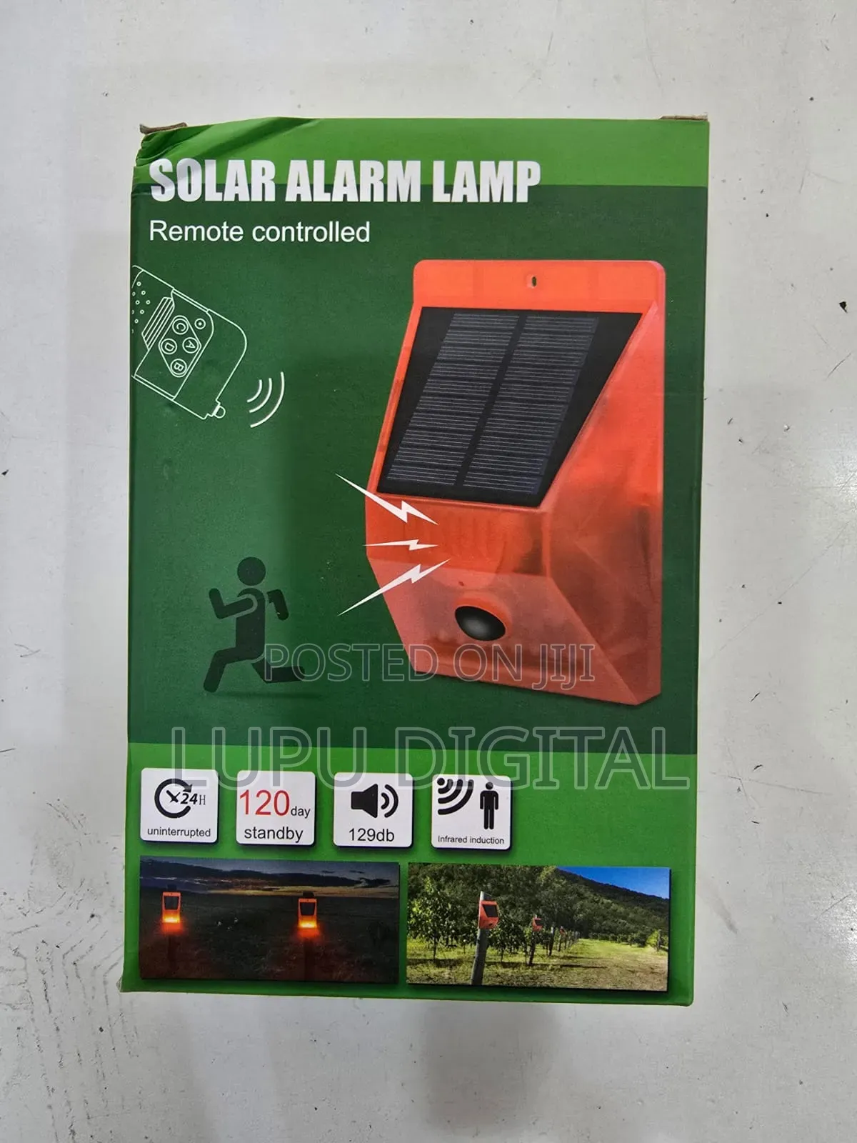Solar Alarm With Remote Controller