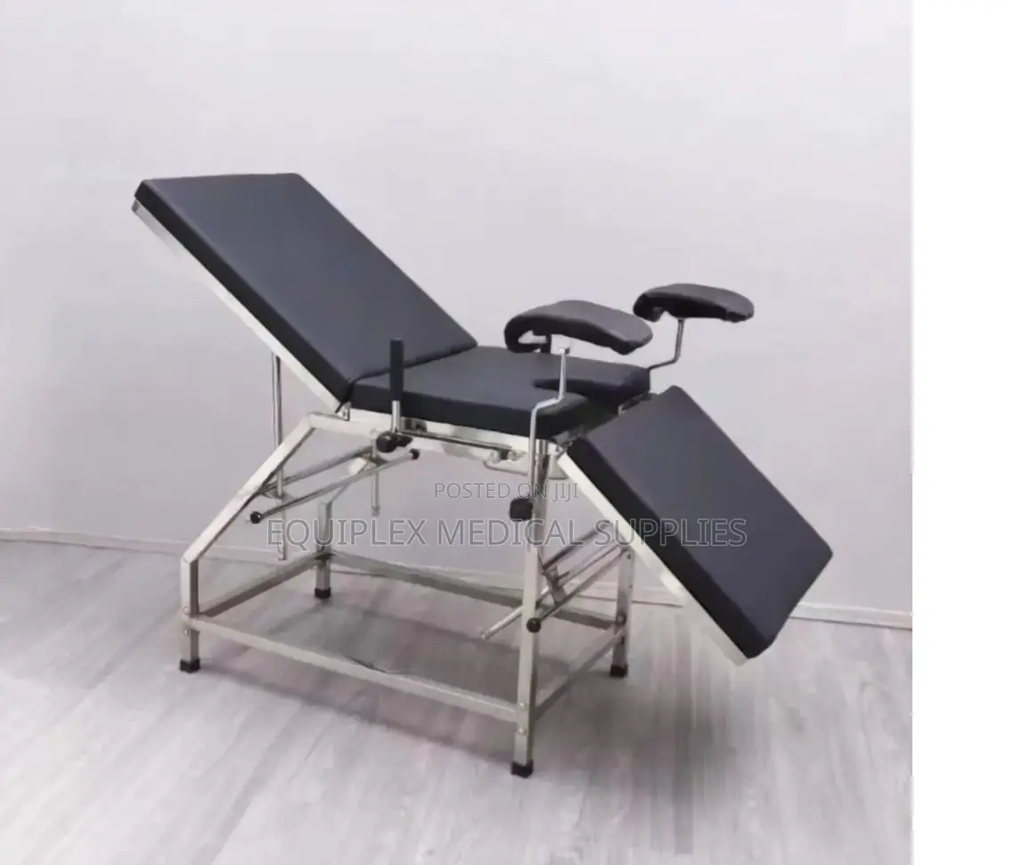 Manual Stainless Steel Gynecological Examination and Delivery Bed