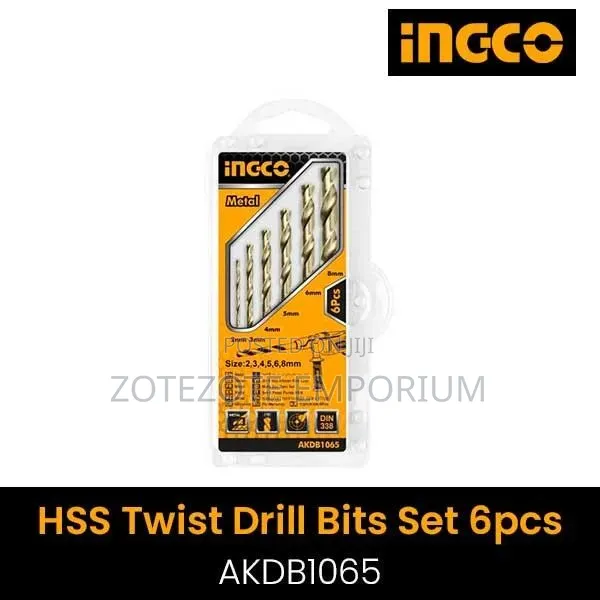 Ingco 6pcs Drill Bit Set