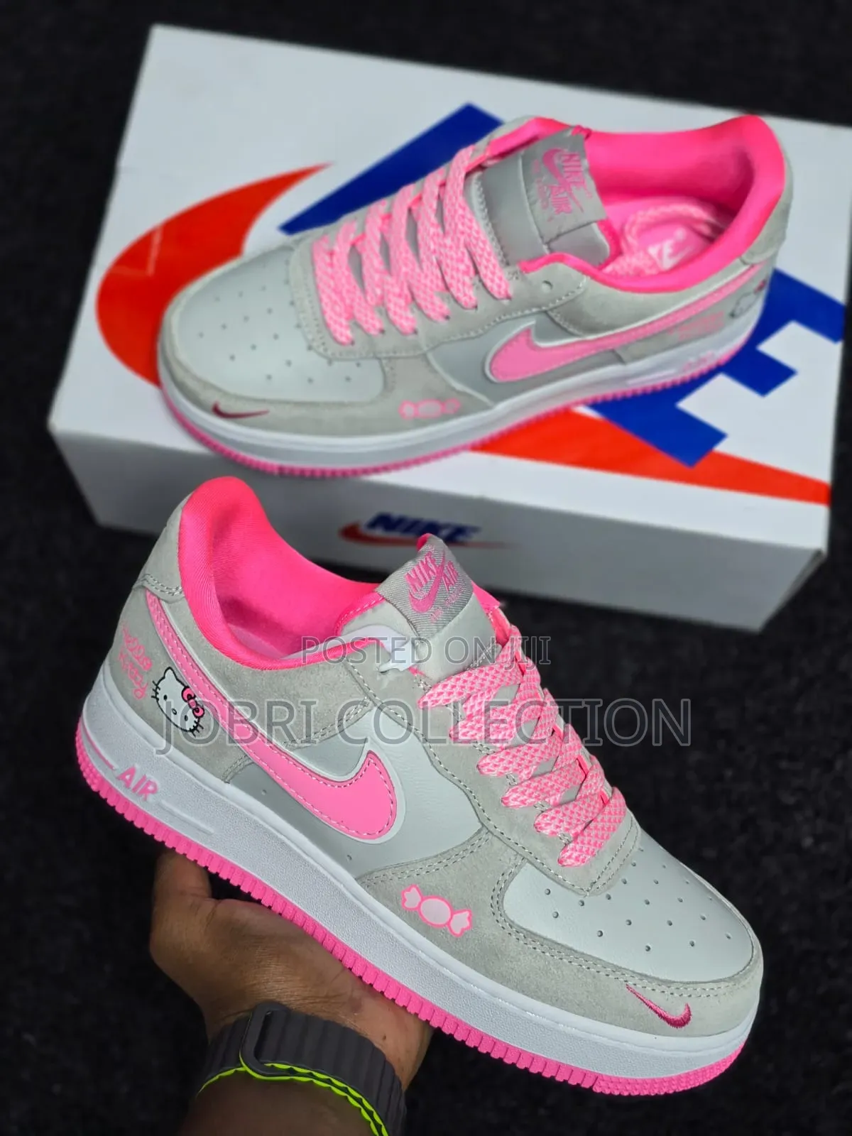 Ladies Nike Air Force 1 Hello Kitty Sneakers