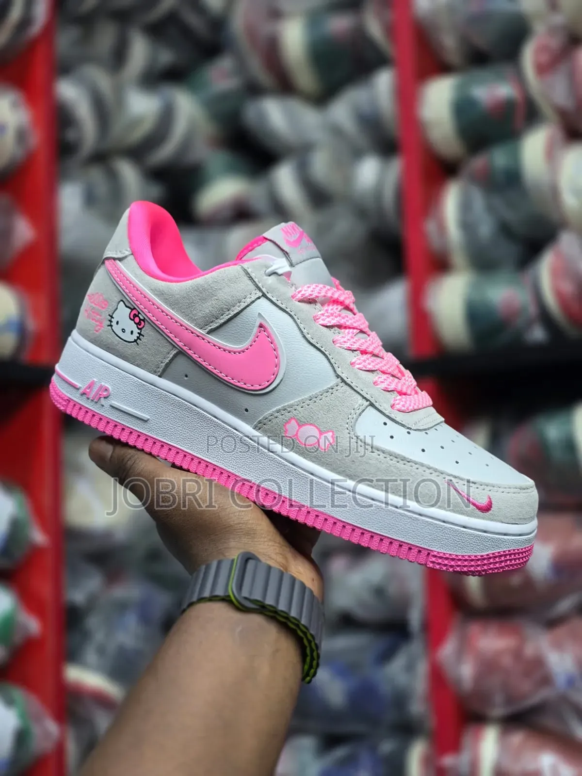 Ladies Nike Air Force 1 Hello Kitty Sneakers