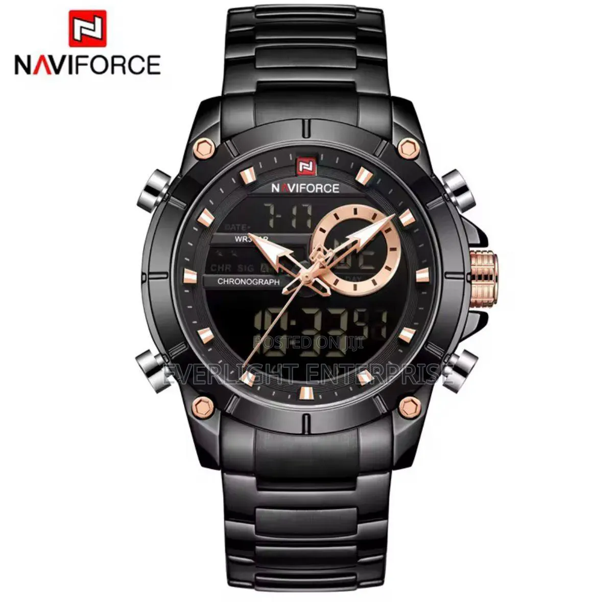 Dual Time Naviforce Gents Watch #Nf9163