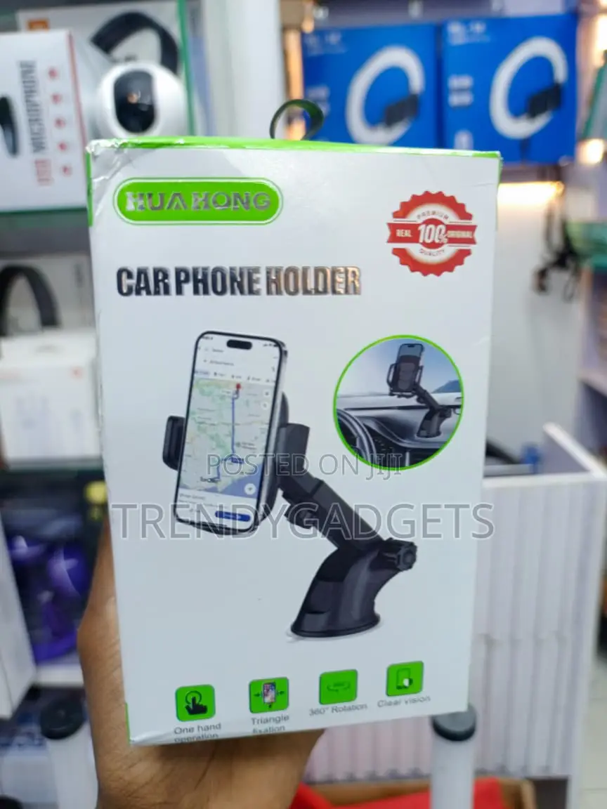 Hua Hong H-Ch182 Car Phone Holder 360° Rotating Suction Mount