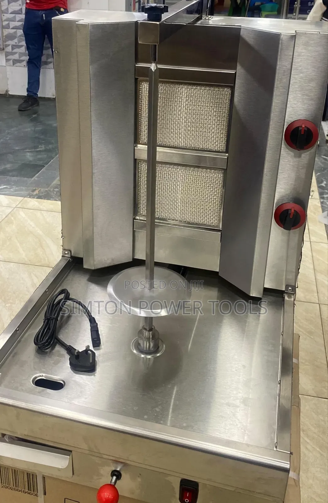 Commercial 2-Burner Gas Shawarma Machine