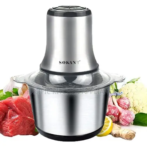 Sokany 800Watts, 3Ltrs, Electric Mincer, Stainless Steel Bowl,