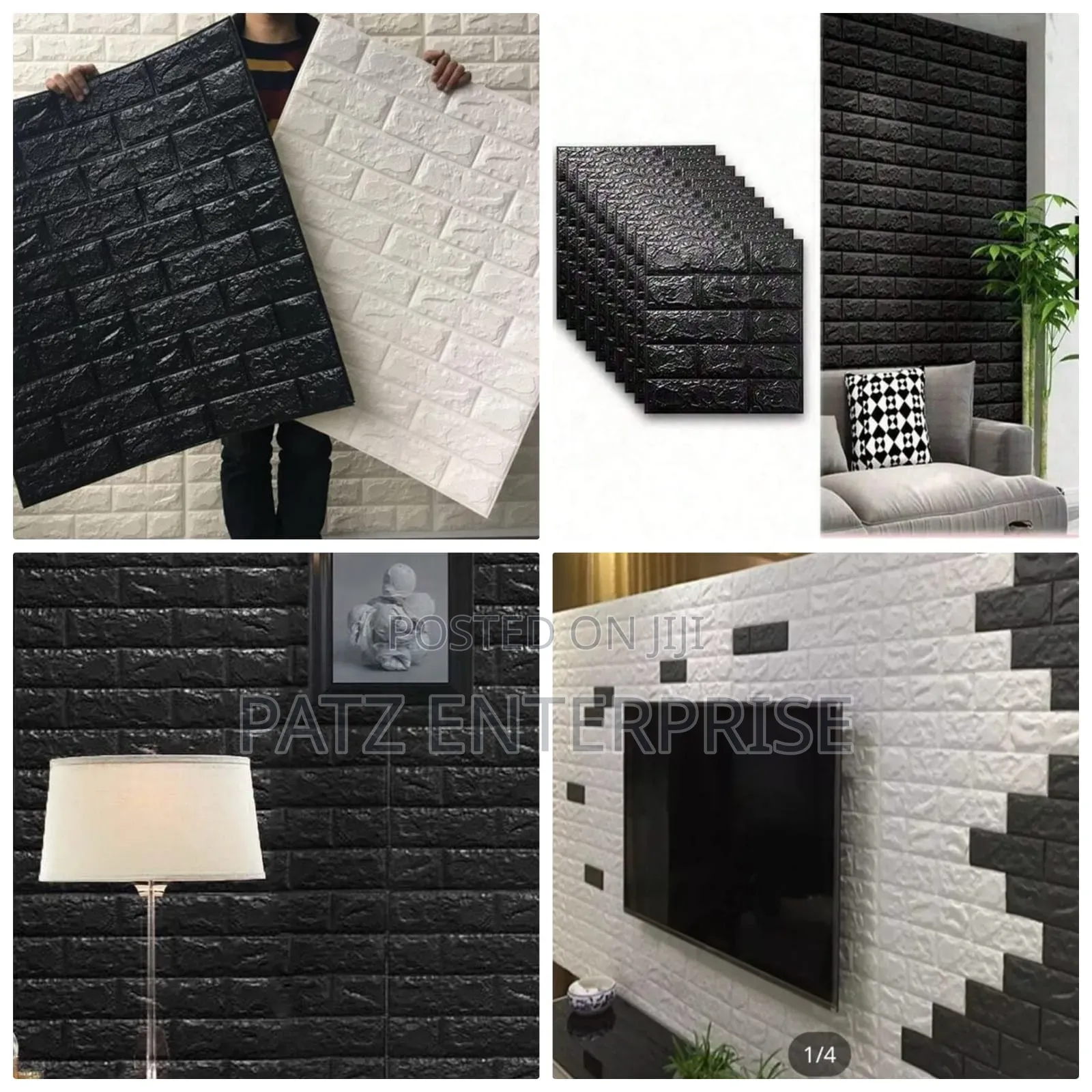 Foam With a 3d Brick Texture
