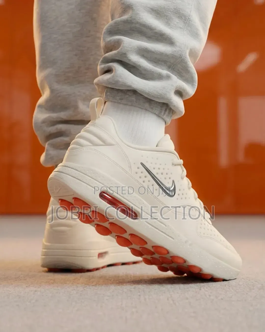 All White Nike Mind X Airmax 1 Golf Sneakers