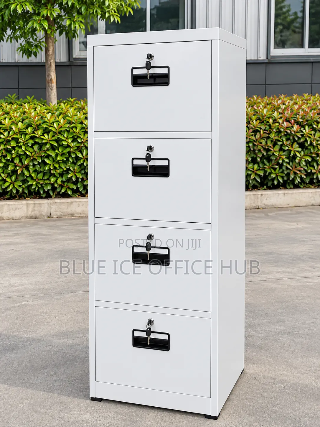 4 Drawer Filing Cabinet – Steel Office Document Storage Cabinet.