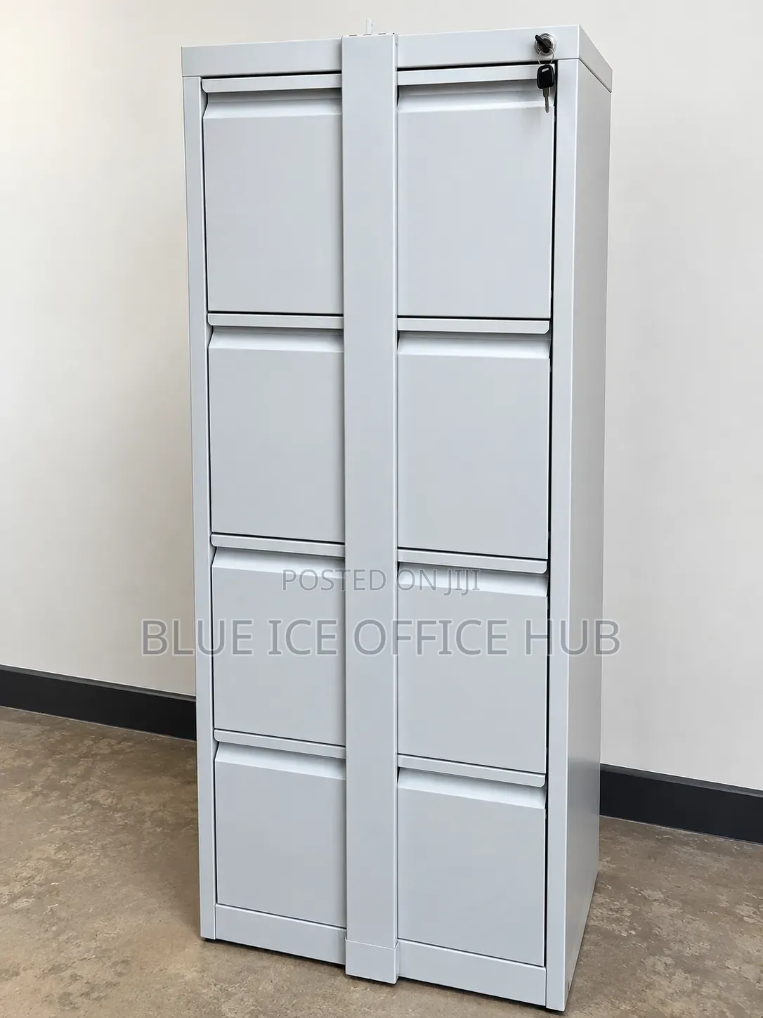4 Door Steel Filing Cabinet – Lockable Office Document Storage Cabinet