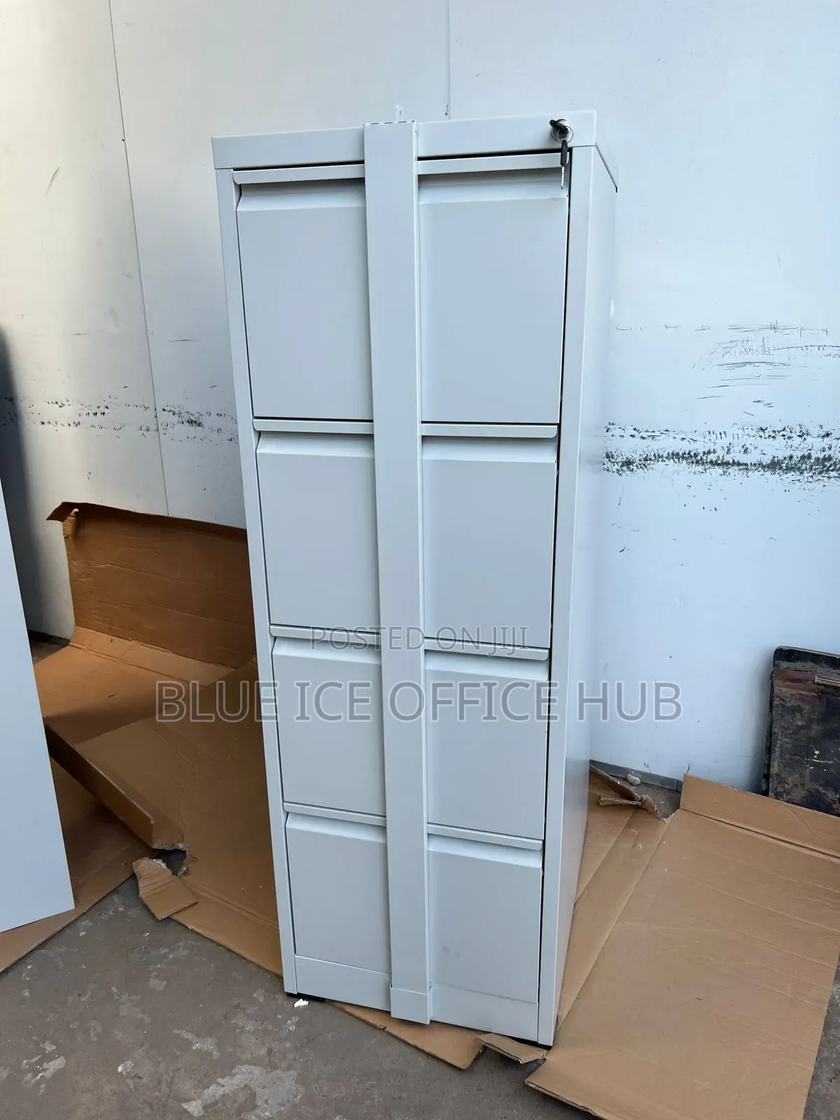 4 Door Steel Filing Cabinet – Lockable Office Document Storage Cabinet
