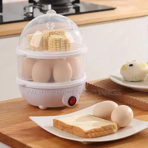 Double Layer Egg Boiler Egg Vegetable/Corn Steamer,