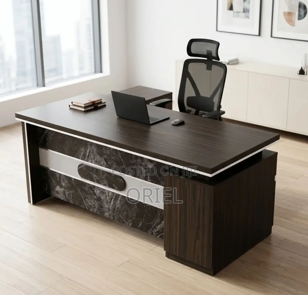 L-Shaped Office Desk : Executive 160CM Manager Workstation Table