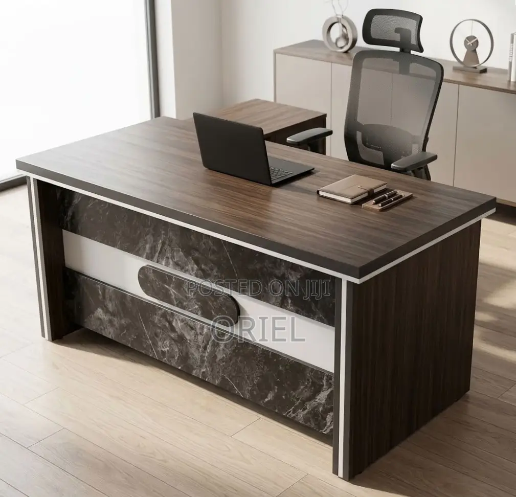 L-Shaped Office Desk : Executive 160CM Manager Workstation Table
