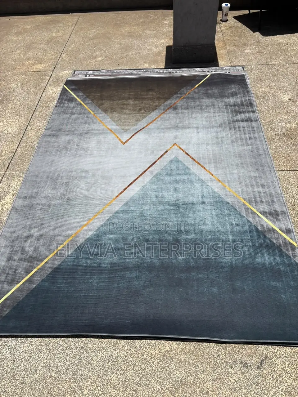 Modern 3D Geometric Carpet