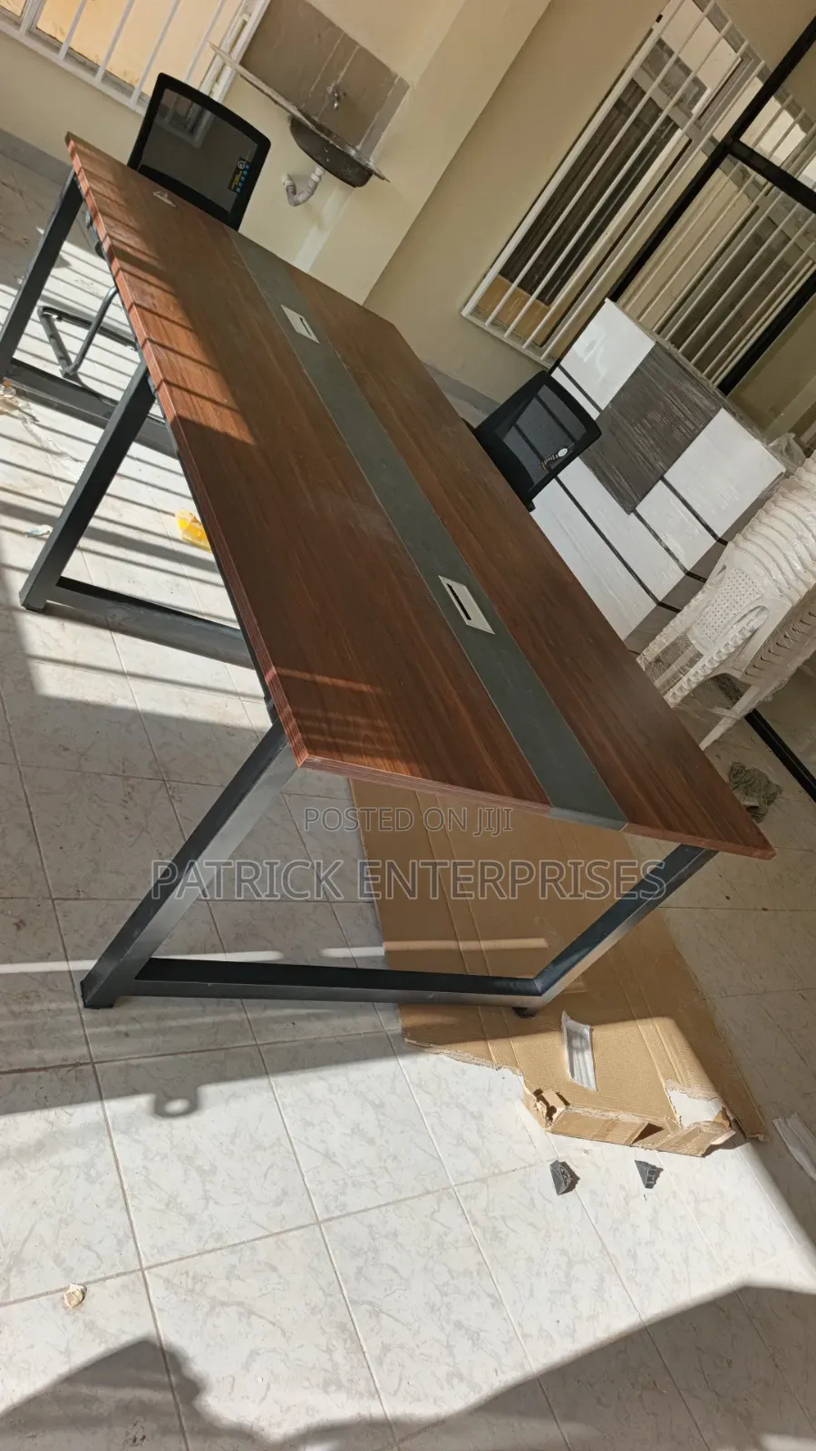 Modern 2.4-Meter Rectangular Office Boardroom and Conference Table