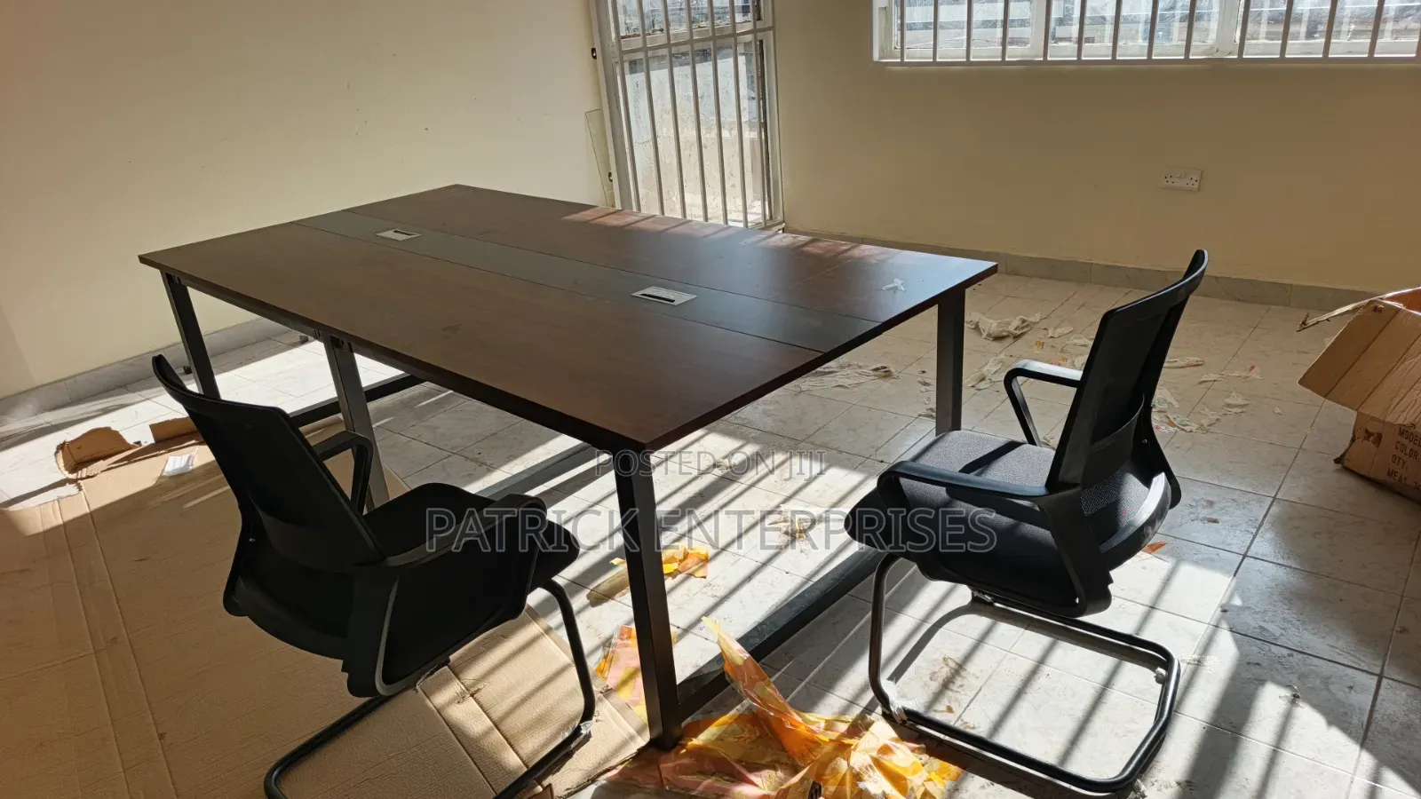 Modern 2.4-Meter Rectangular Office Boardroom and Conference Table