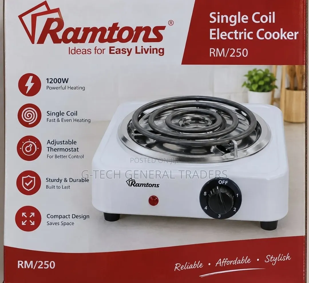Ramtons RM/250 Single Coil Electric Cooker 1200w