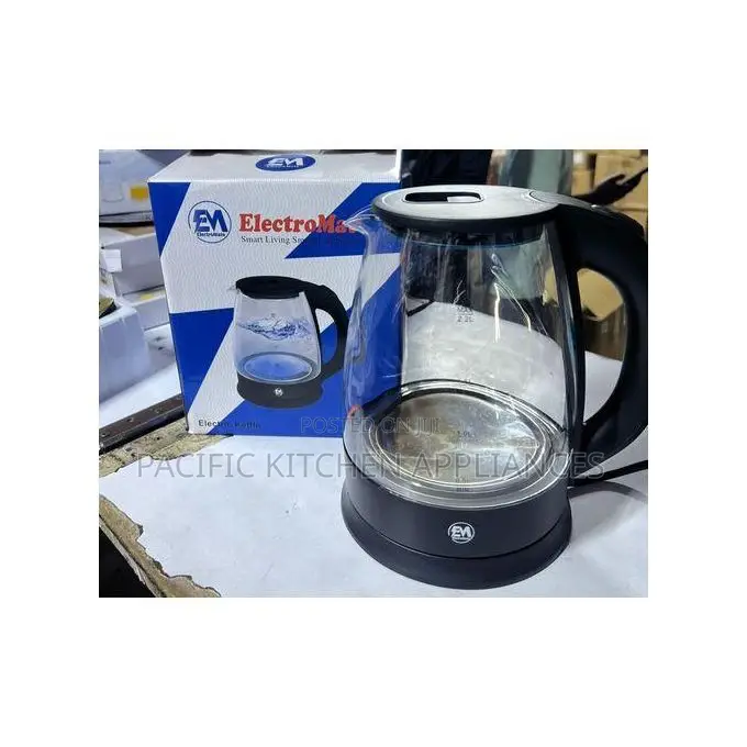 ElectroMate Glass Kettle 2.2L Electric Jug 1500W