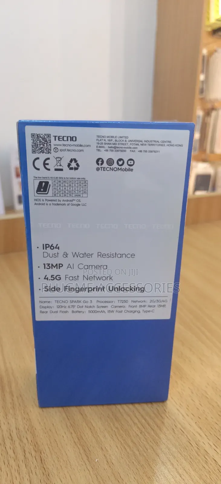 New Tecno Spark Go 3 64 GB Black